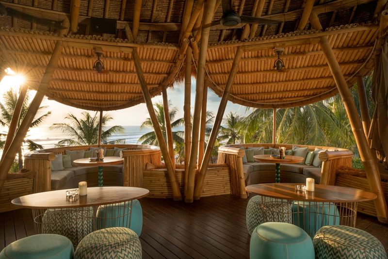 Azul Beach Club tiki bar