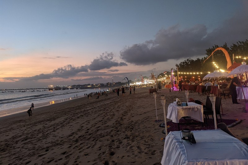 Jimbaran Beach for a swim and the sunset