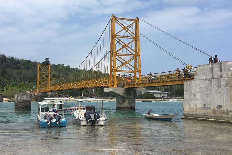The Yellow Bridge to Nusa Ceningan
