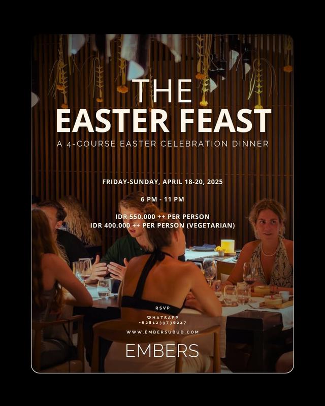 The Easter Feast at Embers - Photo by @embersubud