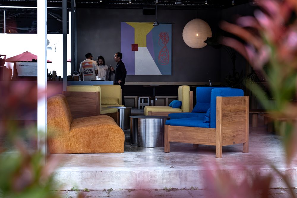 Lounge seating at Micrology Canggu on Jalan Padang Linjong