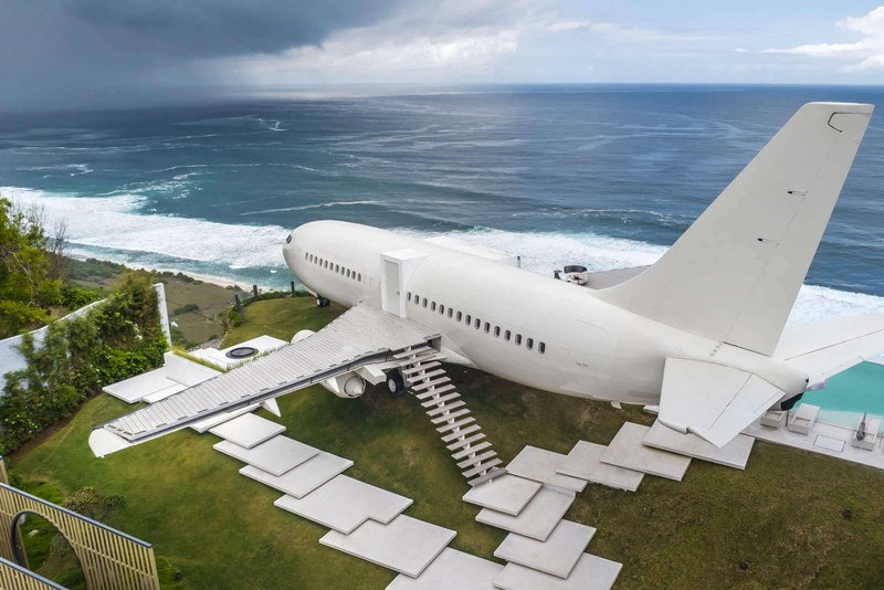 The Boeing 737 Villa above Nyang Nyang Beach