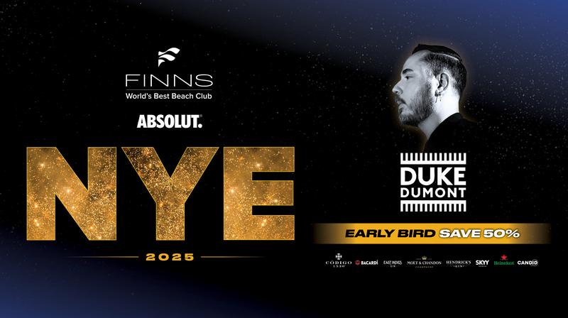 NYE Party at FINNS Beach Club - Photo by @finnsbeachclub