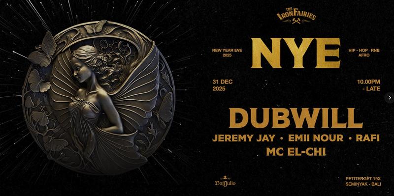 NYE Countdown at The Iron Fairies Bali - Photo by @theironfairiesbali