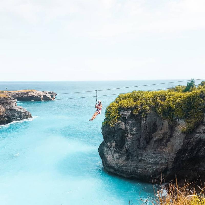 Ride the Abyss Zipline in Nusa Ceningan