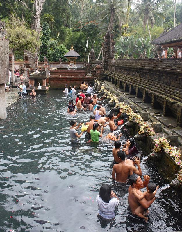 Discover water temples: Tirta Empul Temple and Goa Gajah