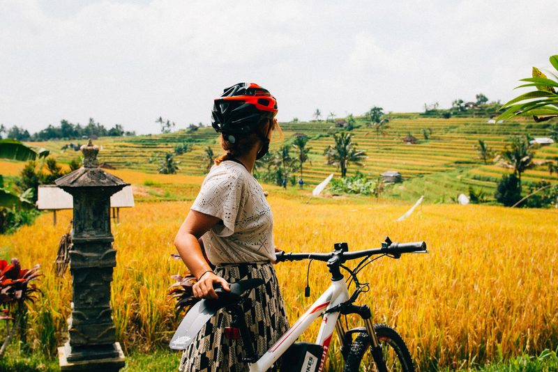 E-bike through the Jatiluwih back lanes